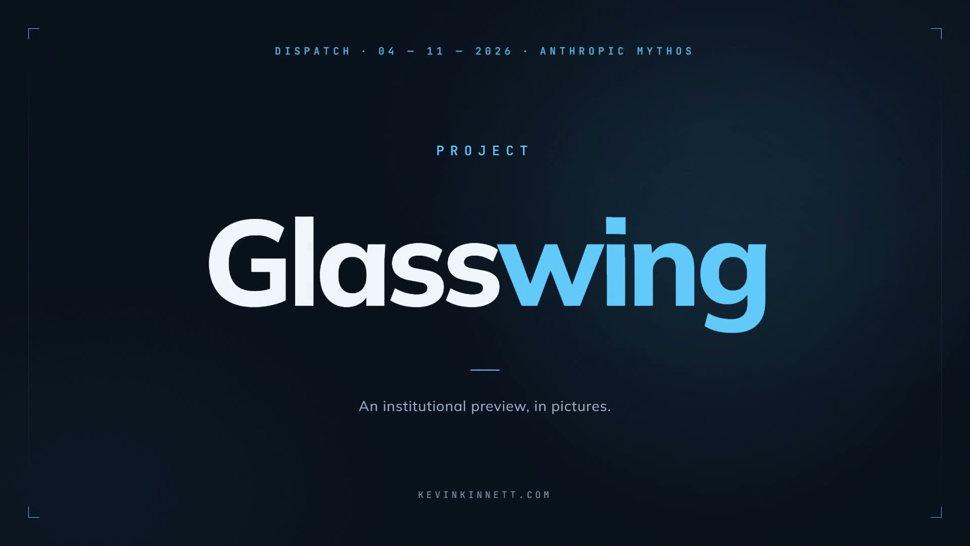 Animated 38-second visual summary of Project Glasswing
